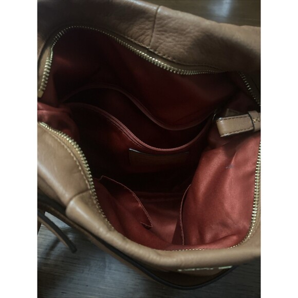 COACH MADISON ISABELLE COGNAC LEATHER SHOULDER HANDBAG - Picture 8 of 8